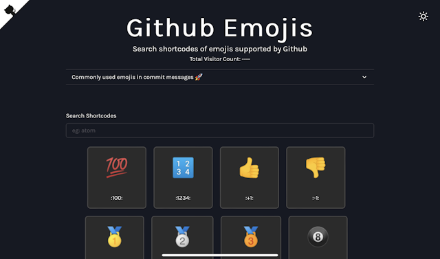 Screenshot of screenshot GitHub emojis