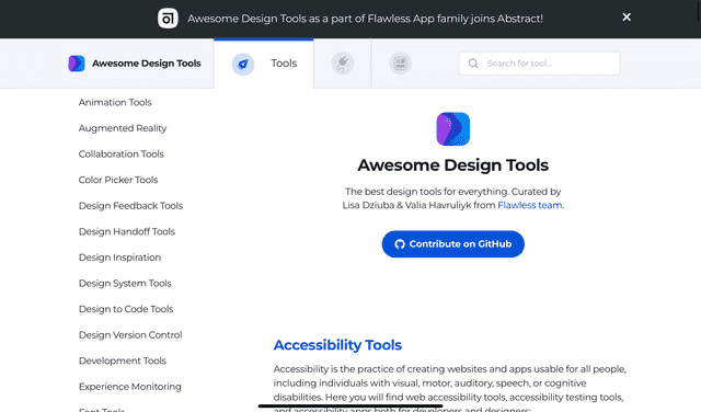 Screenshot of screenshot awesome design tools