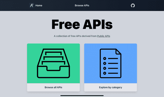 Screenshot of screenshot freeapis