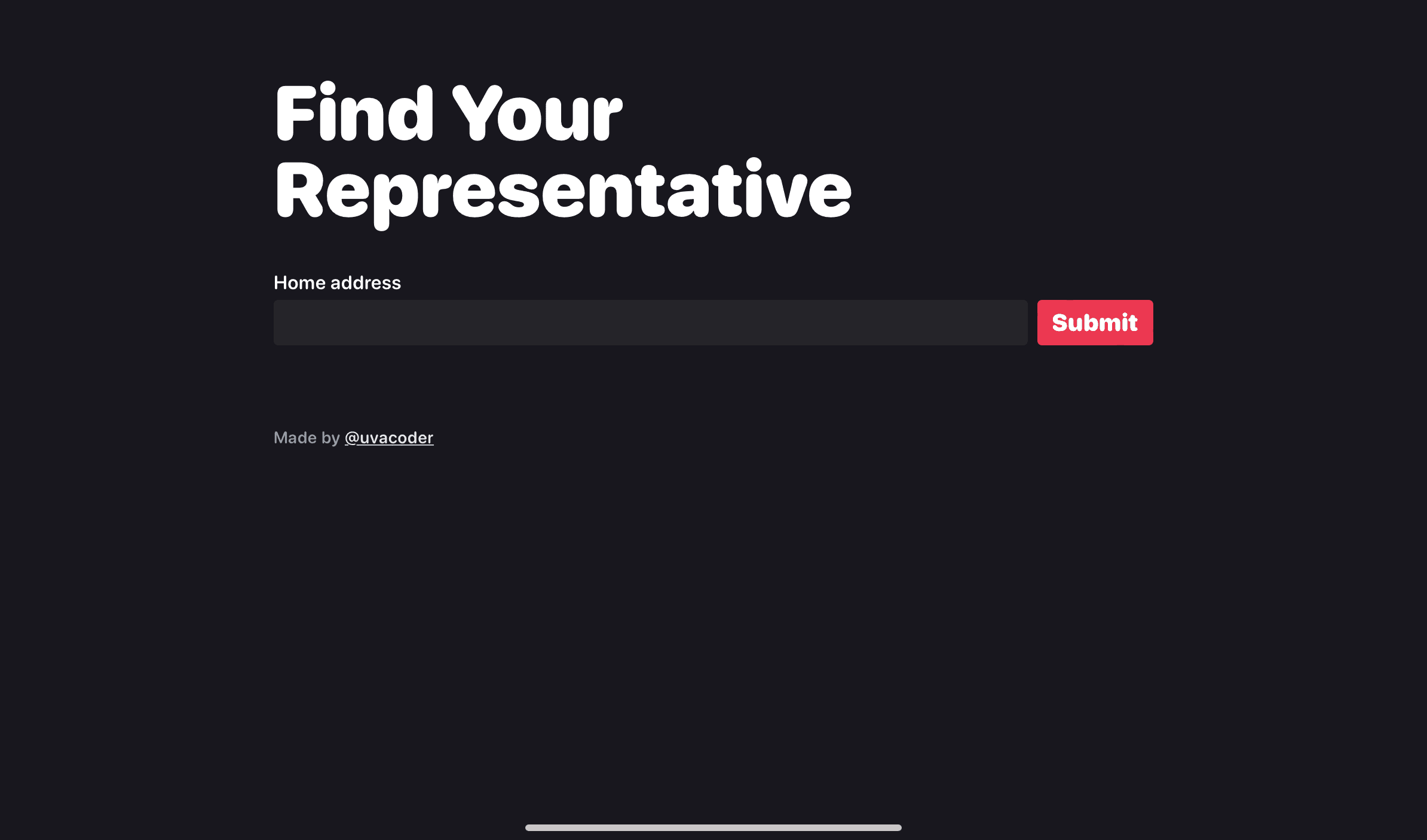 Screenshot of My Representative