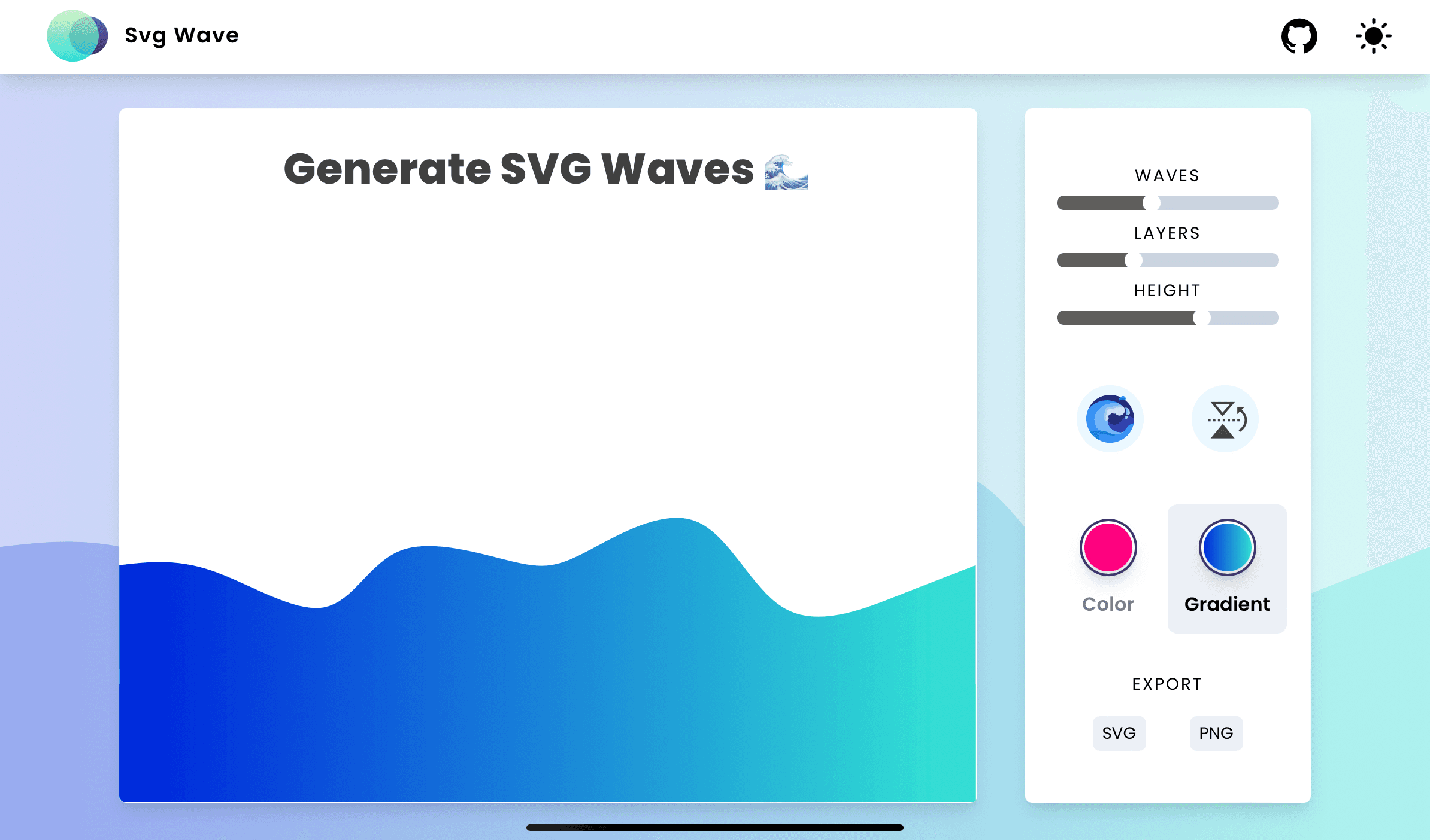 Screenshot of SvgWave